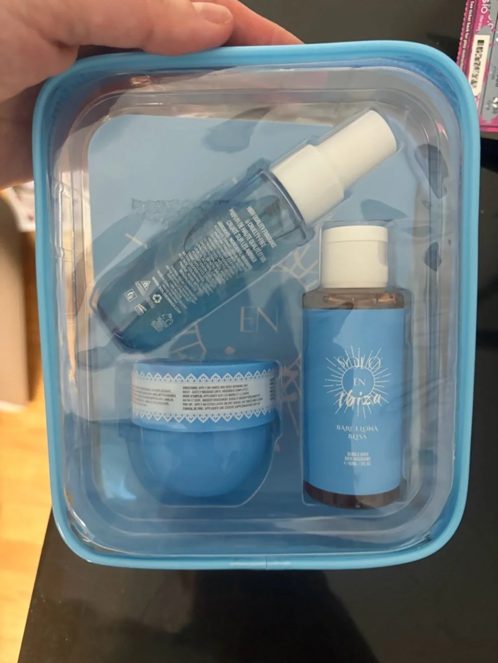 EN Blue Travel Beauty Set
